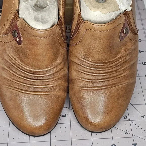 Cobb Hill Ankle Boots Women's 7 W Brown Leather Comfort Slip On Heel Adele Ch - Picture 4 of 12